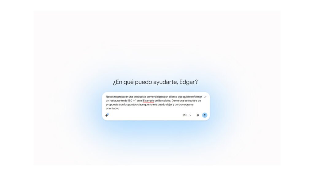 Google Gemini chat