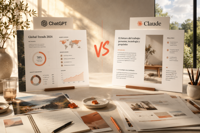 ChatGPT vs Claude: cuál es mejor para tu trabajo del día a día