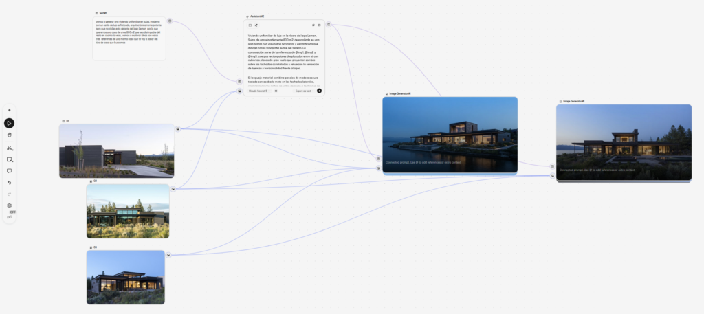 Interface de spaces en Magnific
